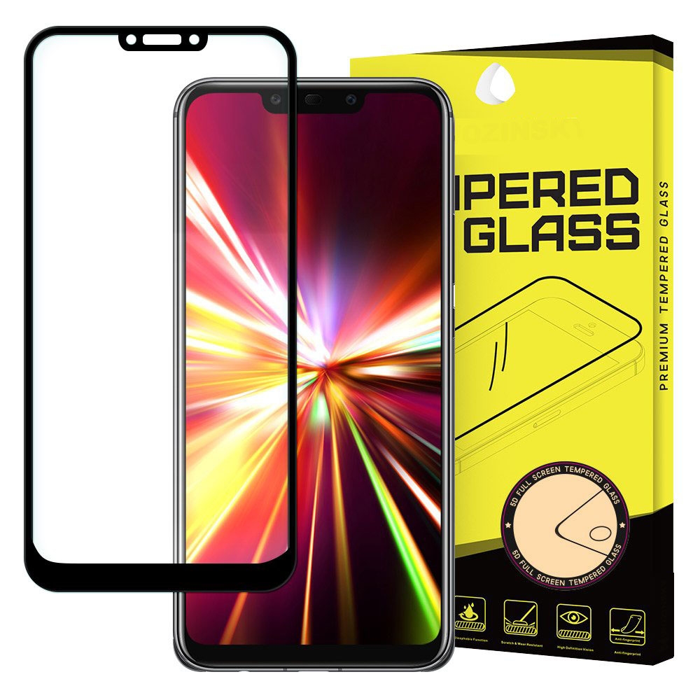 3D Edzett üveg Huawei Mate 20 Lite fekete akciós termékkép 1
