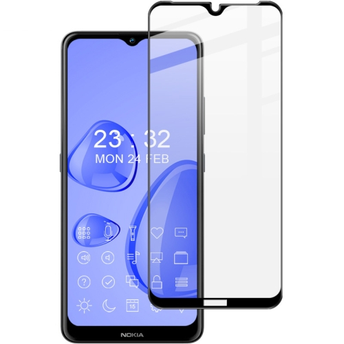 3D edzett üveg Nokia 2.4 fekete akciós termékkép 1