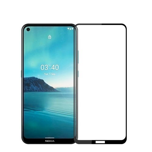 3D edzett üveg Nokia 3.4 fekete akciós termékkép 1