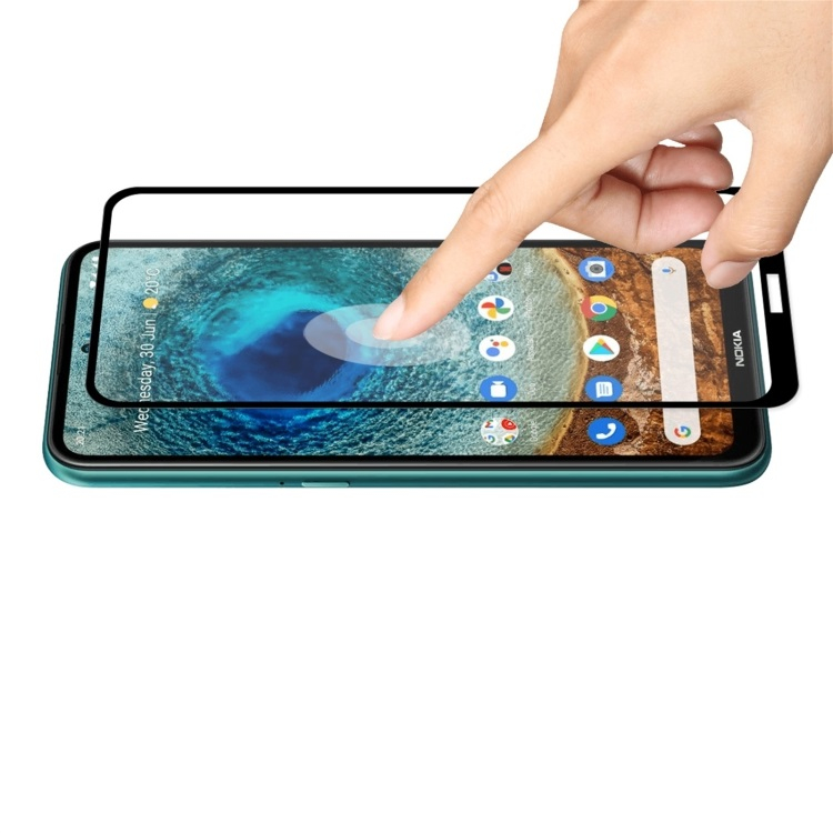 3D edzett üveg Nokia X10 / X20 fekete termék 2. képe