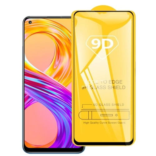 3D edzett üveg Realme 9 Pro+ / 9 / 8 / 8 Pro fekete akciós termékkép 1