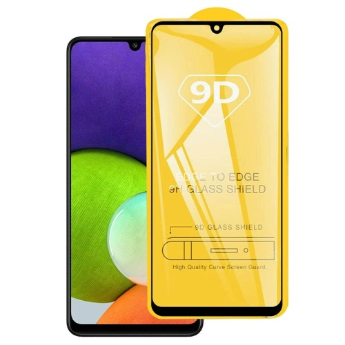 3D Edzett üveg Samsung Galaxy A22 fekete akciós termékkép 1