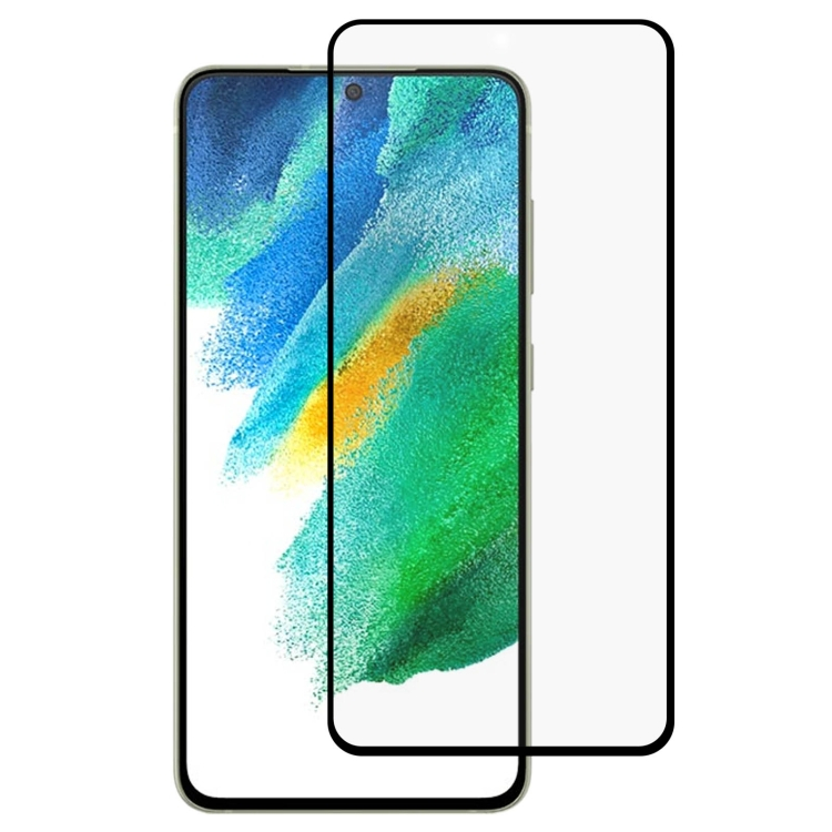 3D Edzett üveg Samsung Galaxy S21 FE 5G fekete akciós termékkép 1