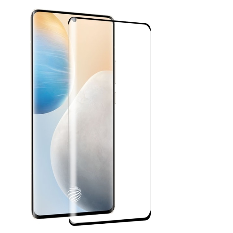 3D Edzett üveg Vivo X60 Pro 5G fekete akciós termékkép 1