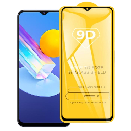 3D Edzett üveg Vivo Y72 5G fekete akciós termékkép 1
