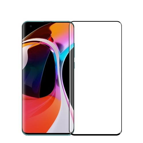3D edzett üveg Xiaomi Mi 10 fekete akciós termékkép 1