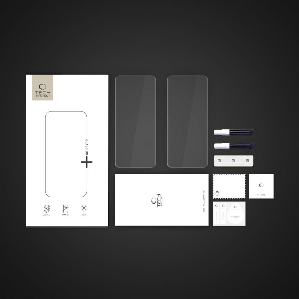 TECH-PROTECT GLASS UV 2-CSOMAG Védőüveg Realme 14 Pro+ 5G TISZTA termék 2. képe