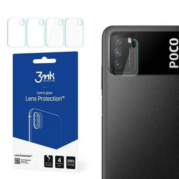4x Edzett üveg Xiaomi Poco M3 / Redmi 9T kamerához akciós termékkép 1