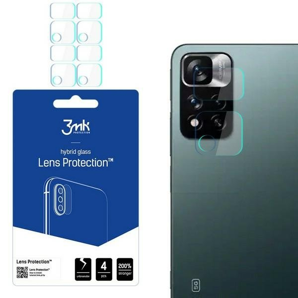 4x edzett üveg Xiaomi Redmi Note 11 Pro 5G kamerához akciós termékkép 1
