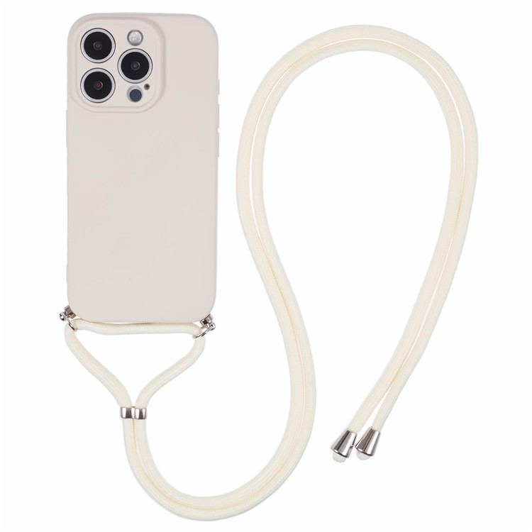 PROTEMIO ROPE Tok Apple iPhone 16 Pro bézs színű zsinórral akciós termékkép 1
