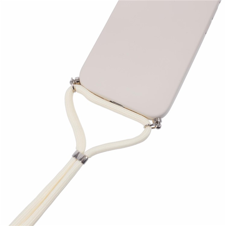 PROTEMIO ROPE Tok Apple iPhone 16 Pro bézs színű zsinórral termék 2. képe