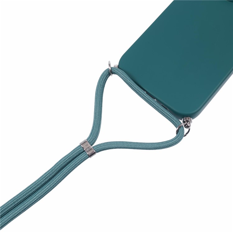 PROTEMIO ROPE Tok zsinórral Apple iPhone 16 Pro sötétzöld termék 2. képe