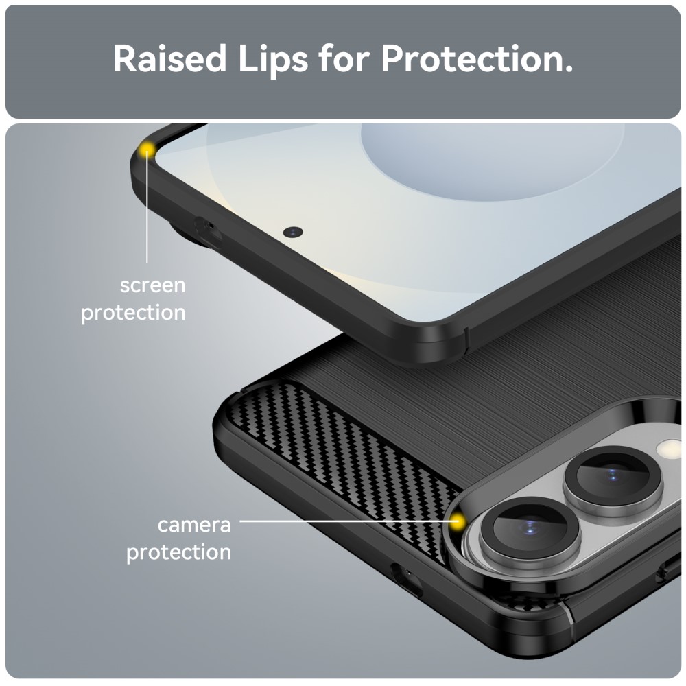 FLEXI TPU Védőtok Samsung Galaxy S25 Edge fekete termék 2. képe