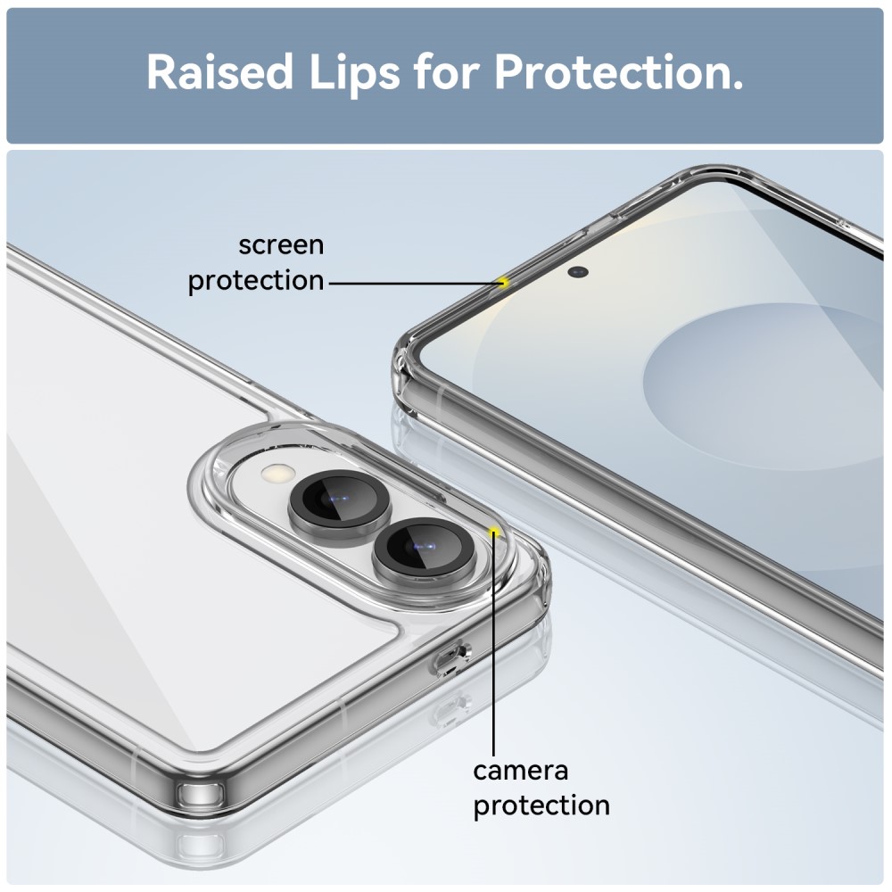 CRYSTAL Védőtok Samsung Galaxy S25 Edge telefonhoz, átlátszó termék 2. képe
