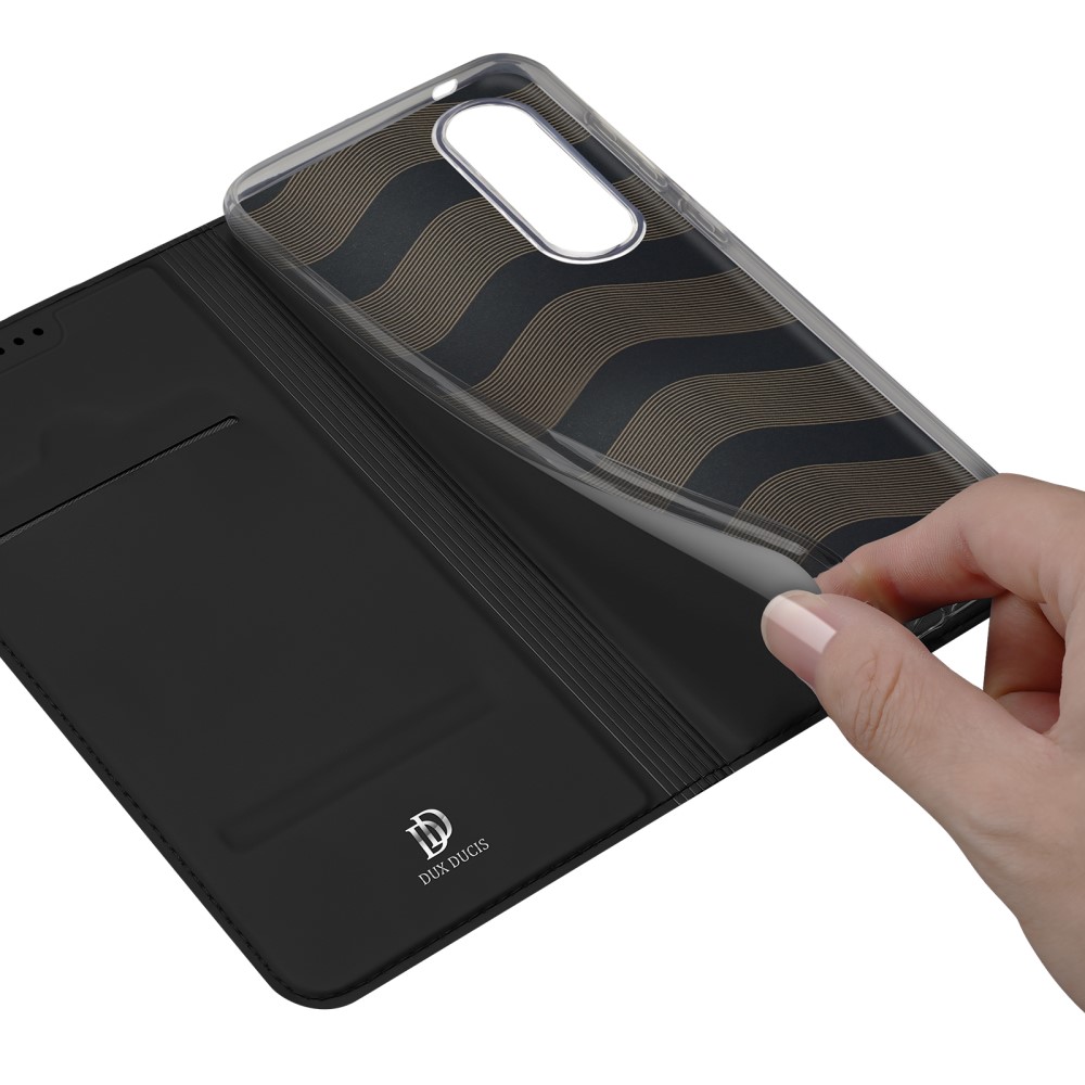 DUX Felhajtható tok Samsung Galaxy S25 Edge készülékhez, fekete termék 2. képe