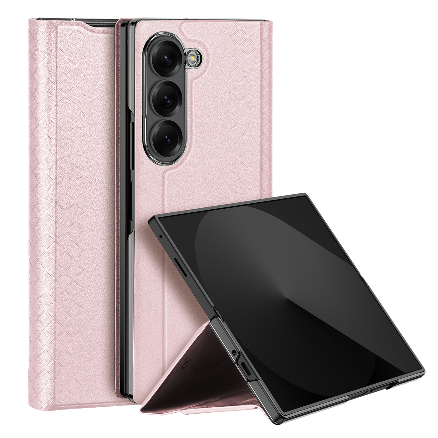 DUX BRIL Kihajtható tok Samsung Galaxy Z Fold7 5G rózsaszín akciós termékkép 1