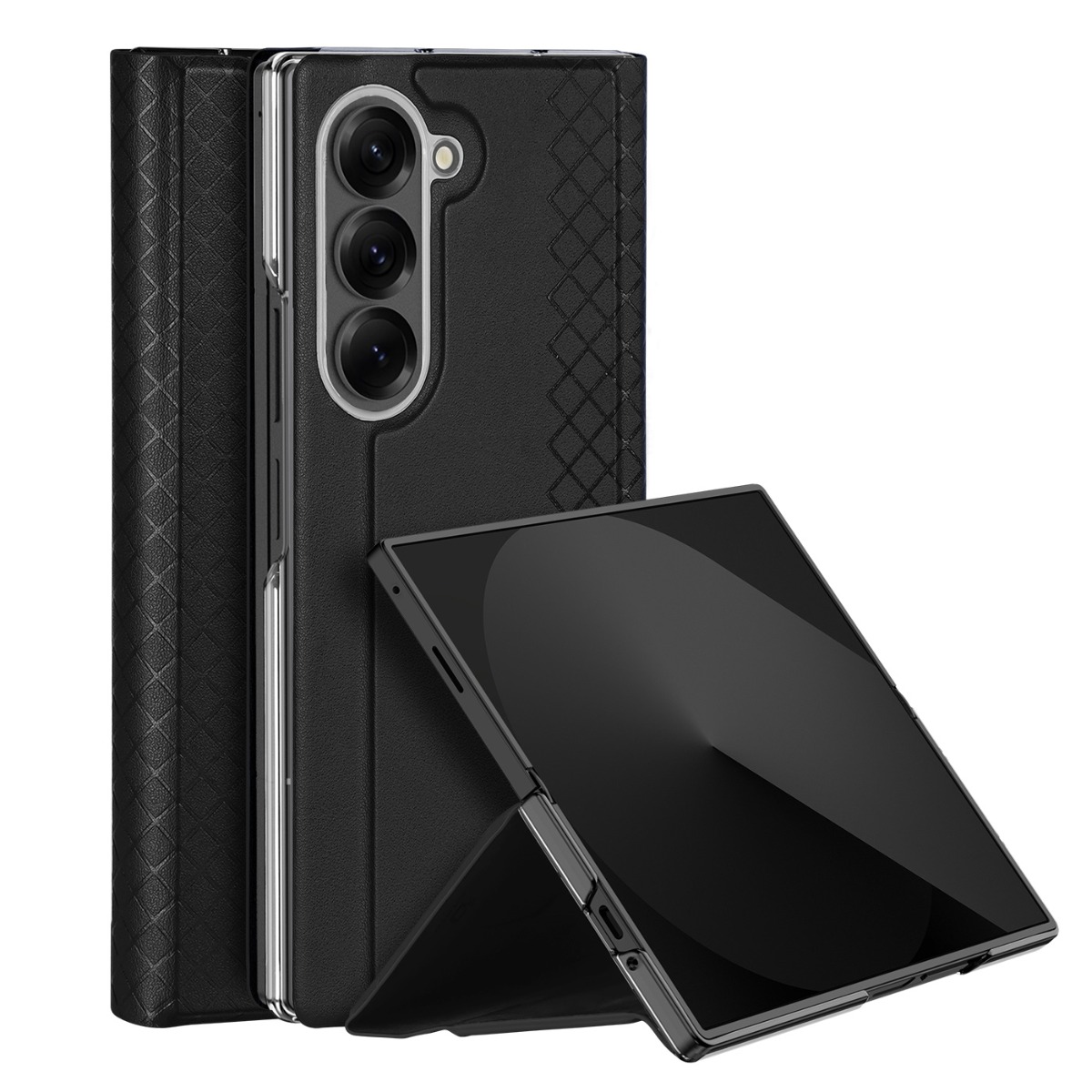 DUX BRIL Felhajtható tok Samsung Galaxy Z Fold7 5G fekete színhez akciós termékkép 1