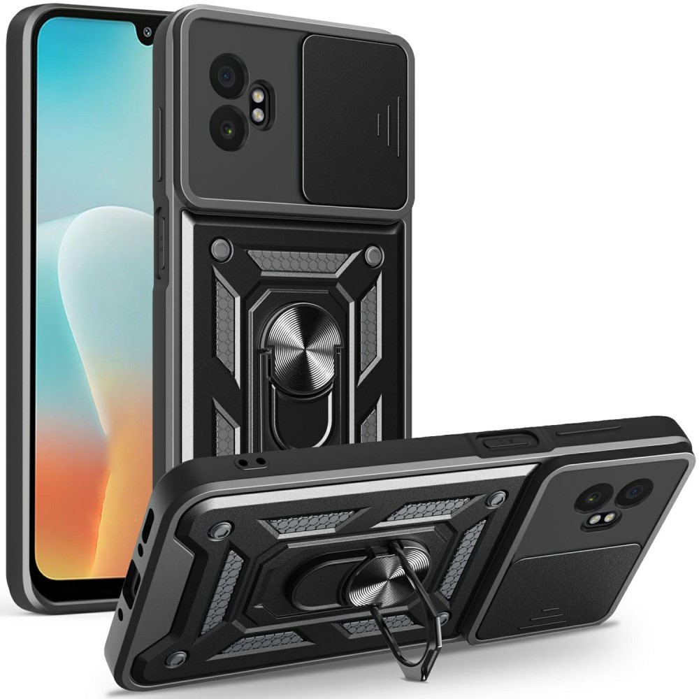 RING CAMERA Borító tartóval Samsung Galaxy Xcover 7 Pro fekete színben akciós termékkép 1