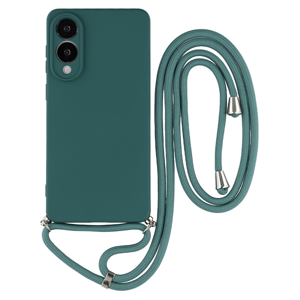 ROPE Tok Samsung Galaxy S25 Edge sötétzöld zsinórral akciós termékkép 1