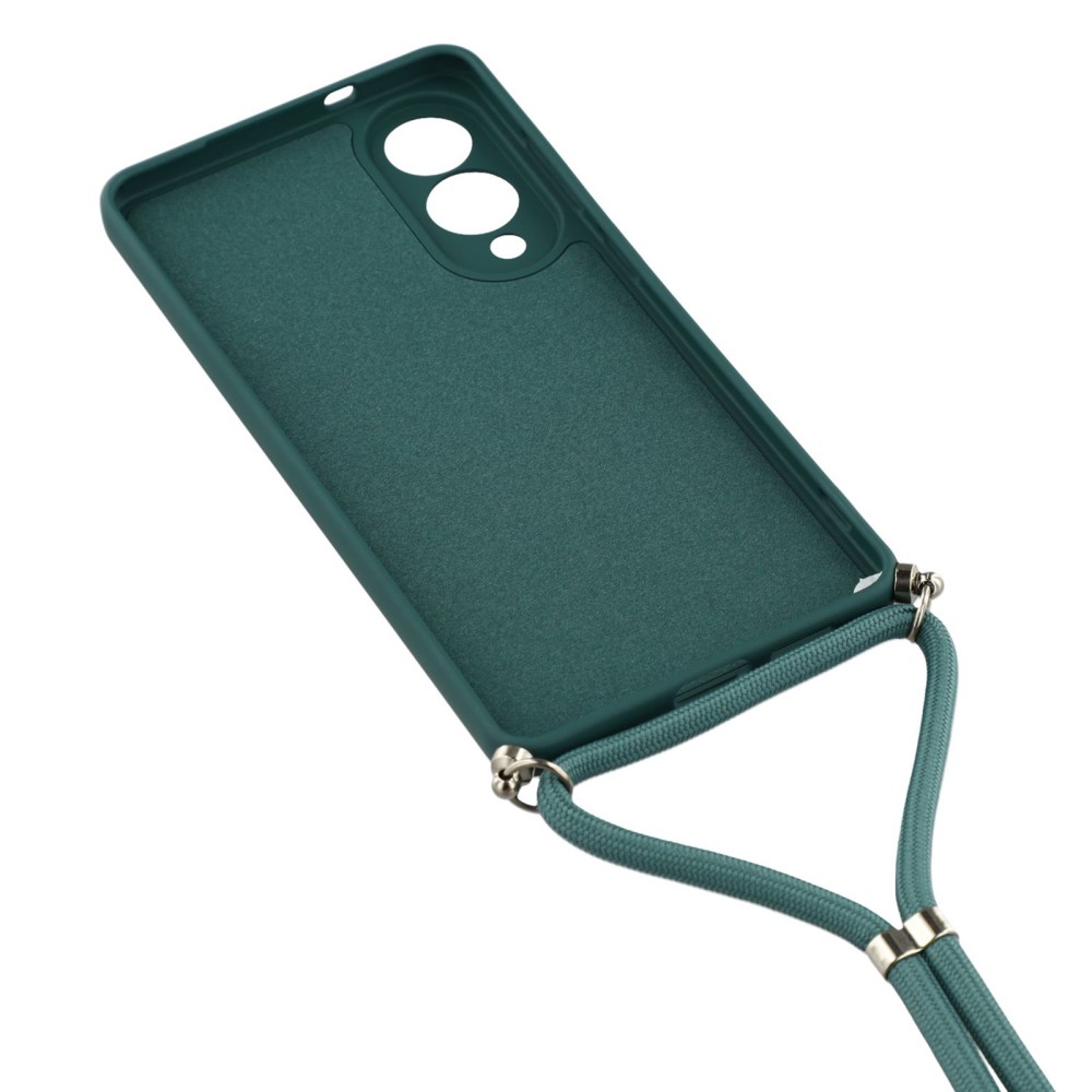 ROPE Tok Samsung Galaxy S25 Edge sötétzöld zsinórral termék 2. képe