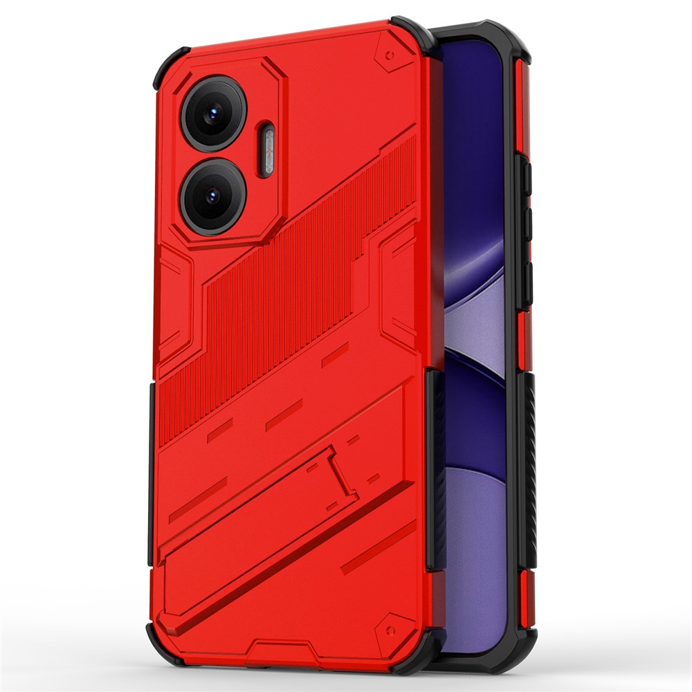 BIB Védőtok állvánnyal Xiaomi Poco F7 piros készülékhez akciós termékkép 1