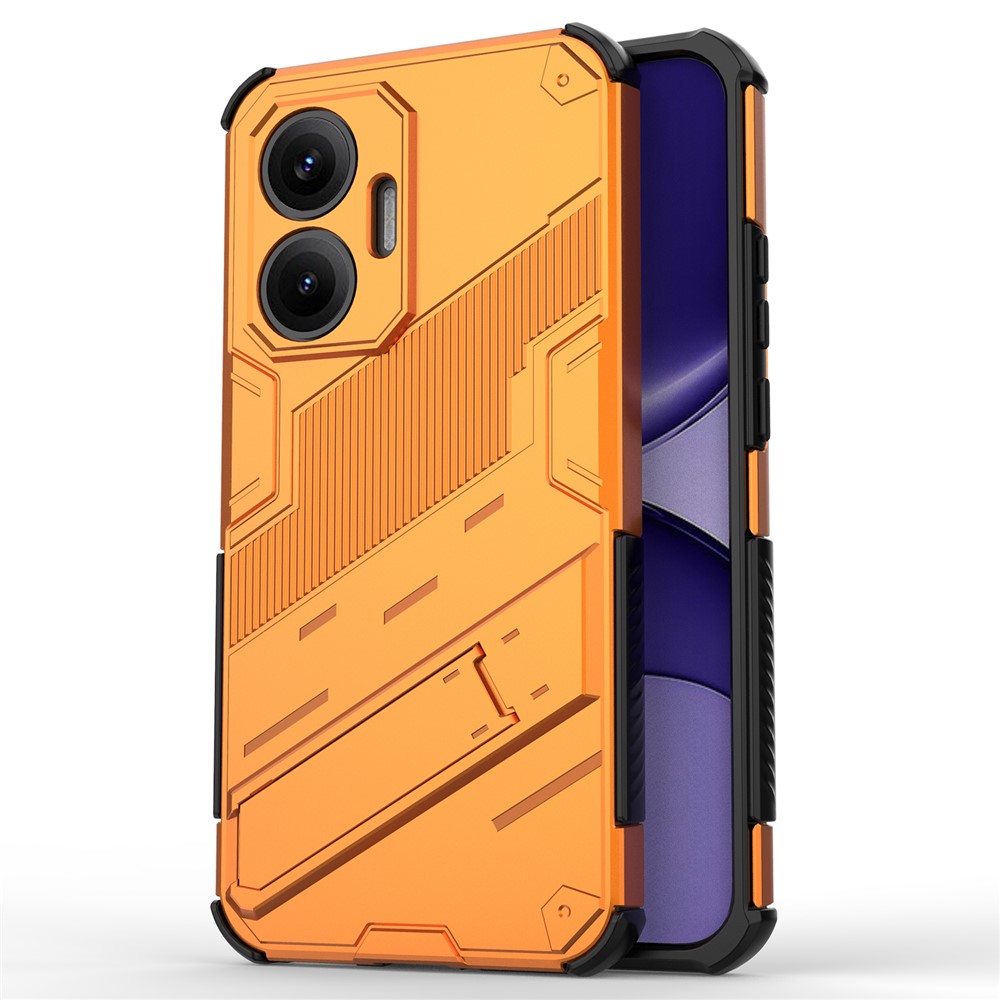 BIB Védőtok állvánnyal Xiaomi Poco F7 narancssárga akciós termékkép 1