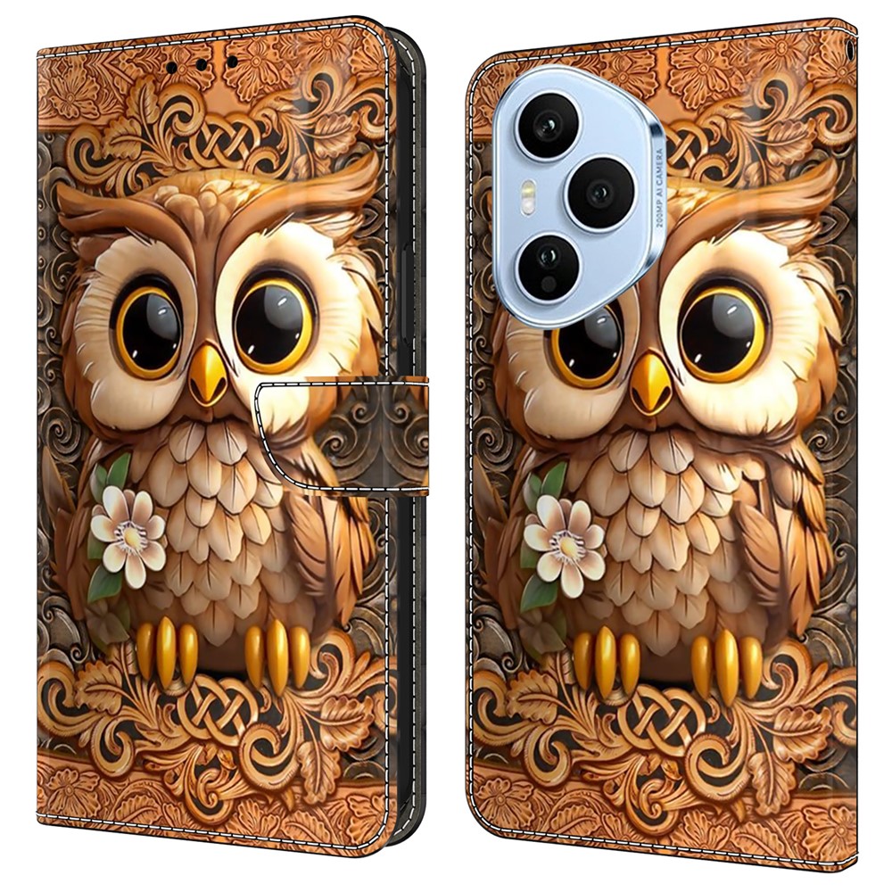 ART Pénztárca tok Honor 400 Pro 5G OWL telefonhoz akciós termékkép 1