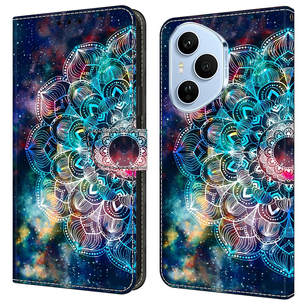 ART Pénztárca tok Honor 400 Pro 5G MANDALA FLOWER készülékhez akciós termékkép 1