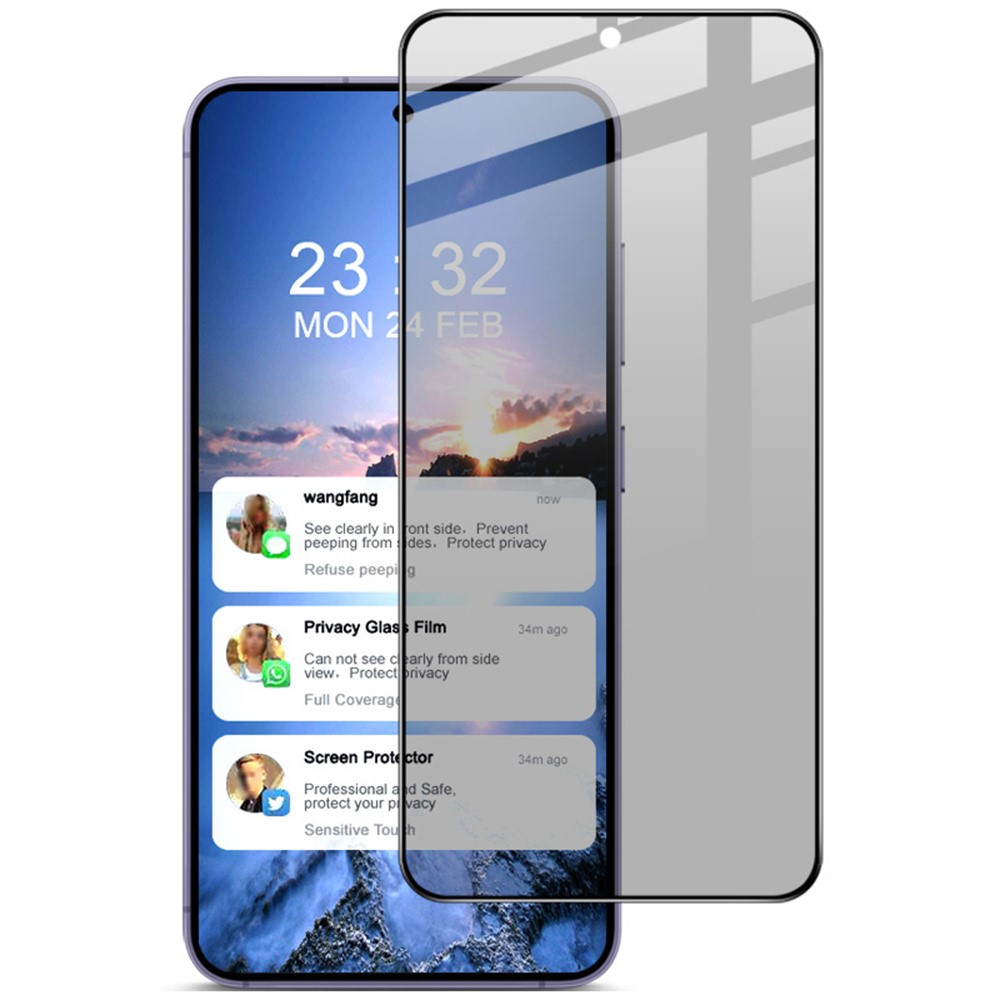 IMAK 3D PRIVACY Edzett védőüveg Samsung Galaxy S25 Edge készülékhez akciós termékkép 1