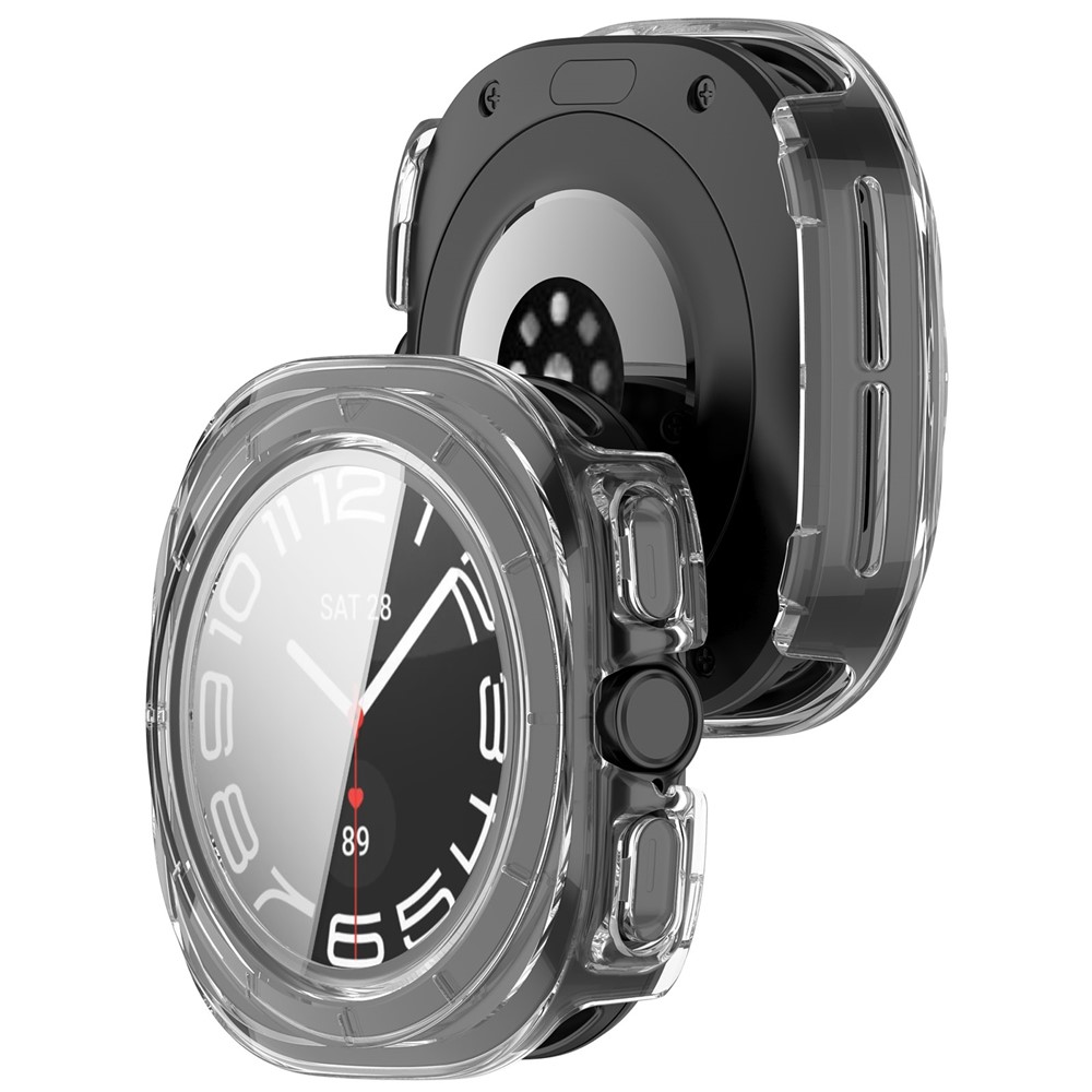 PC FULL COVER Műanyag tok üveggel a Samsung Galaxy Watch Ultra 47mm átlátszó termék 2. képe