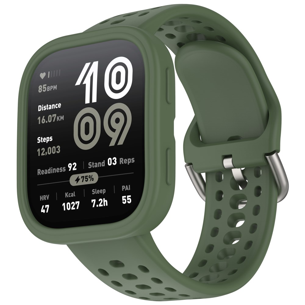 PROTEMIO COVER SET Szíj + óratok Amazfit Bip 6 sötétzöld akciós termékkép 1