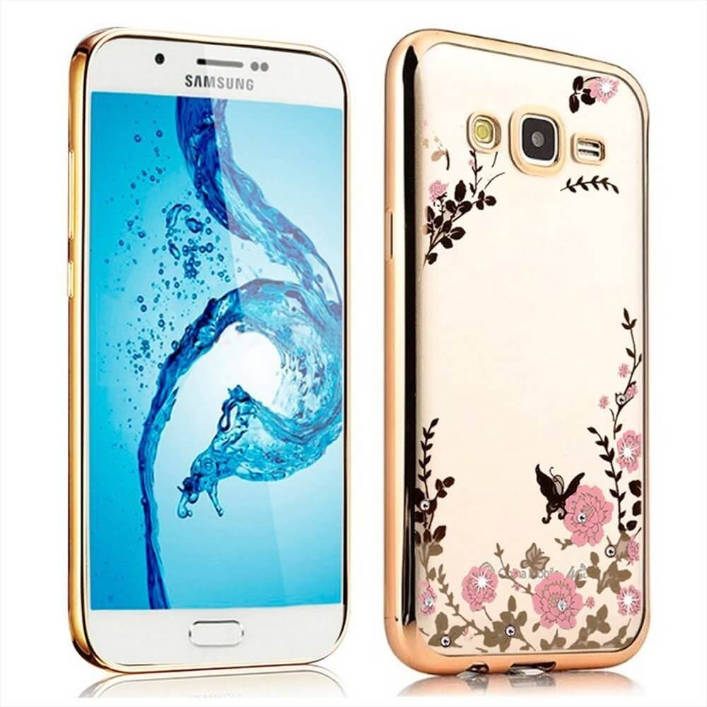 BLOOM TPU borító Samsung Galaxy J3 2016 arany akciós termékkép 1