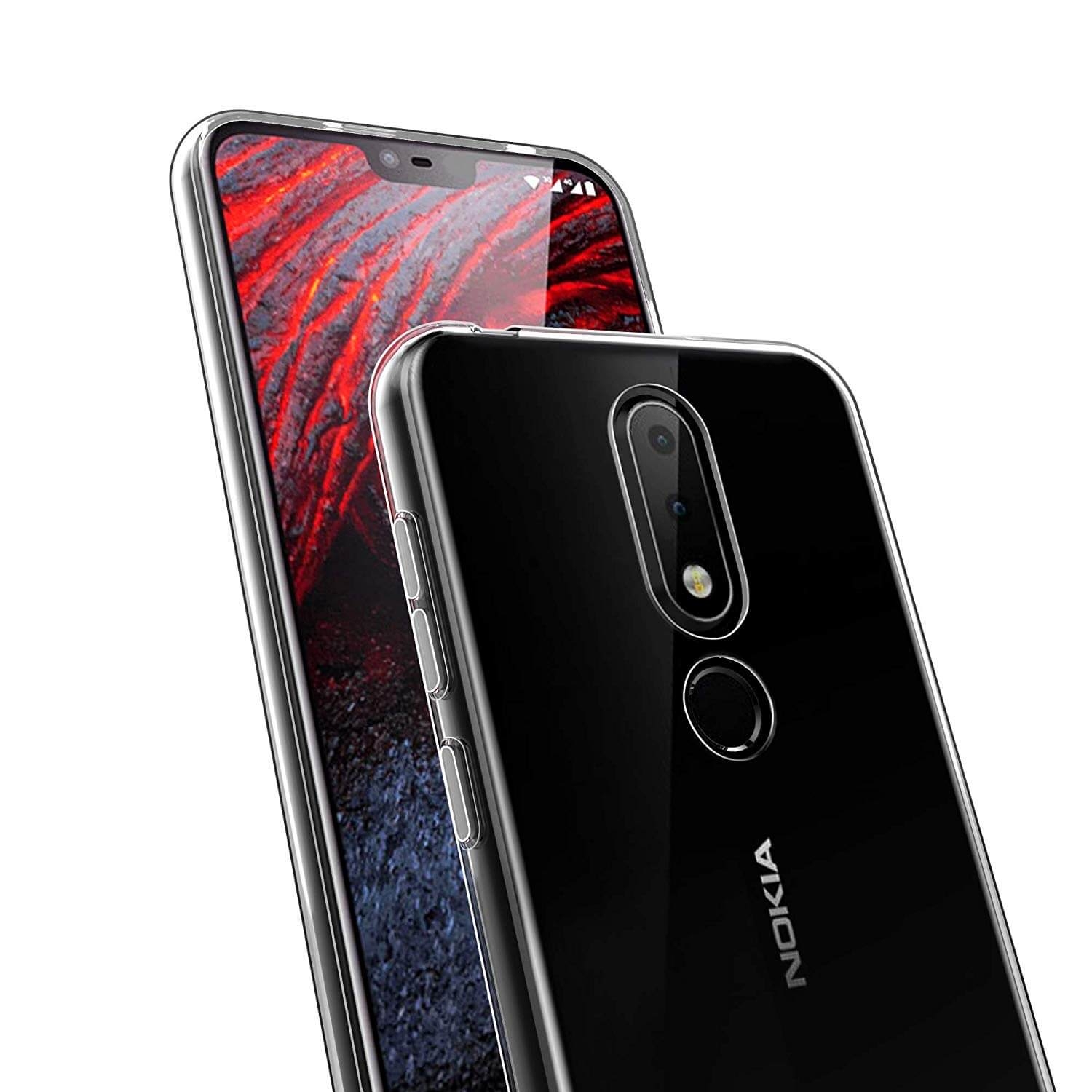 Szilikon borítás Nokia 6.1 Plus 2018 (X6 2018) átlátszó termék 2. képe