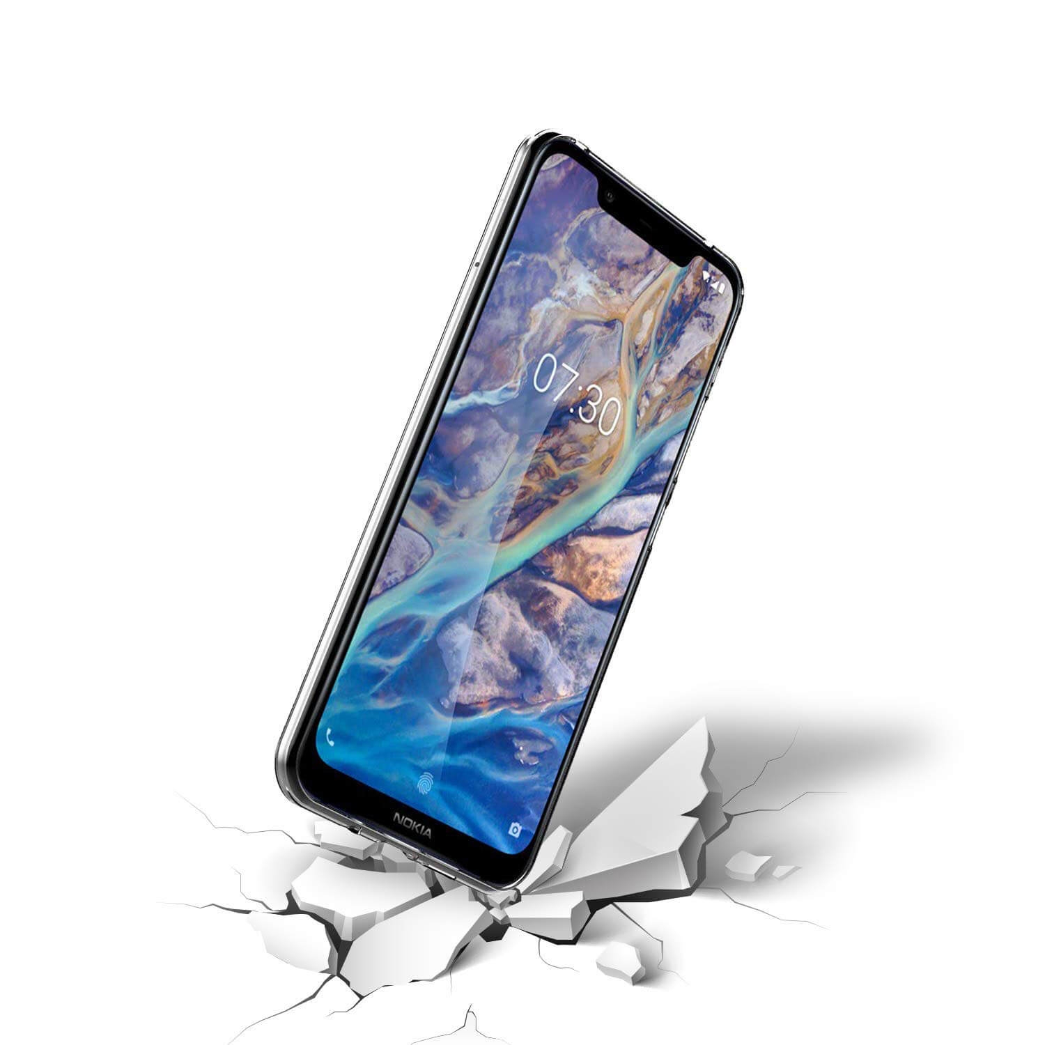 Szilikon tok Nokia 7.1 Plus / X7 átlátszó termék 2. képe