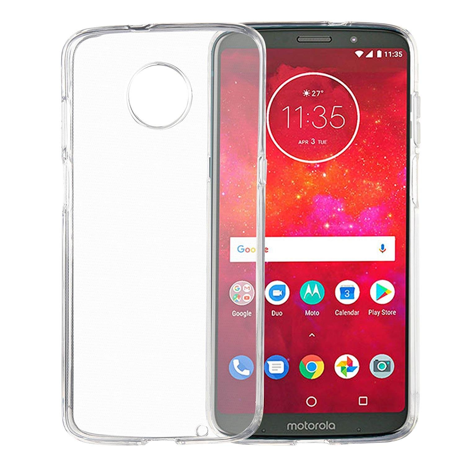 Szilikon átlátszó borítás Motorola Moto Z3 Play akciós termékkép 1