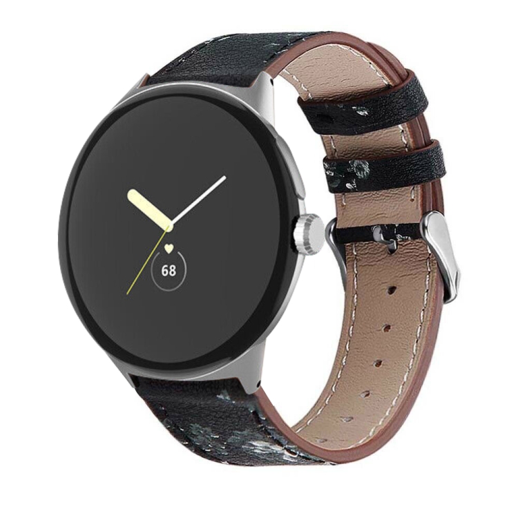 LEATHER Bőrszíj Google Pixel Watch / Pixel Watch 2 / Pixel Watch 3 41 mm WHITE FLOWER számára akciós termékkép 1