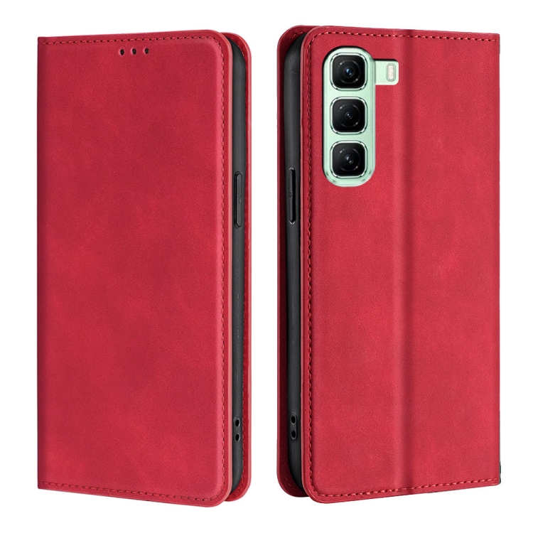 MAGNETIC Csuklós burkolat Infinix-hez Hot 50 5G piros akciós termékkép 1