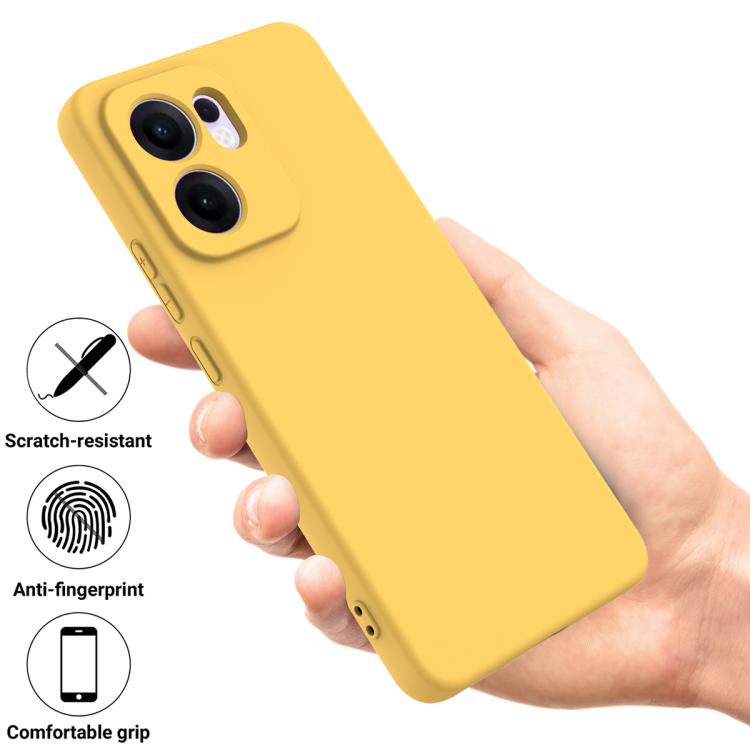 RUBBER Védőtok: Oppo Reno13 F 5G sárga termék 2. képe
