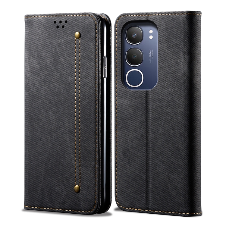 DENIM pénztárcahuzat Vivo Y19s fekete akciós termékkép 1