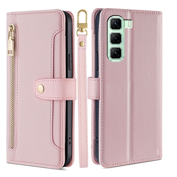 PASTEL Pénztárca tok Infinix Hot 50 5G rózsaszín akciós termékkép 1