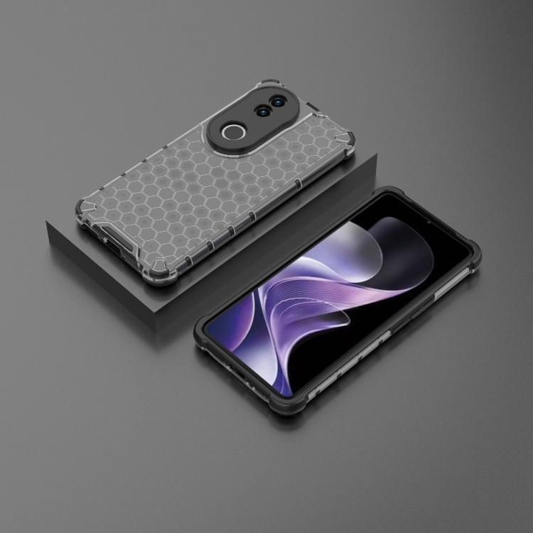 HONEYCOMB Védőburkolat Vivo V50 5G fekete termék 2. képe