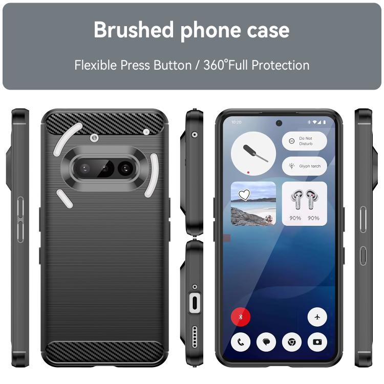 FLEXI TPU Védőburkolat Nothing Phone (3a) fekete termék 2. képe
