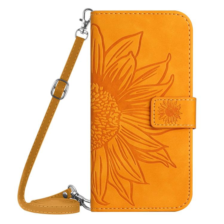 ART SUNFLOWER Sárga pénztárca tok húzózsinórral Honor X8c termék 2. képe