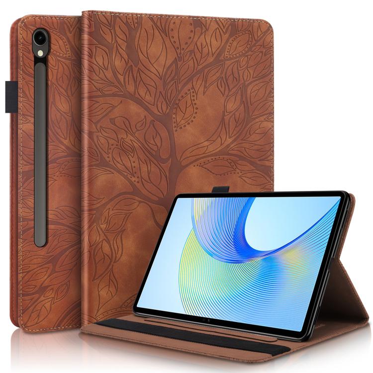 ART TREE Flip tok Samsung Galaxy Tab S10 FE+ barna akciós termékkép 1