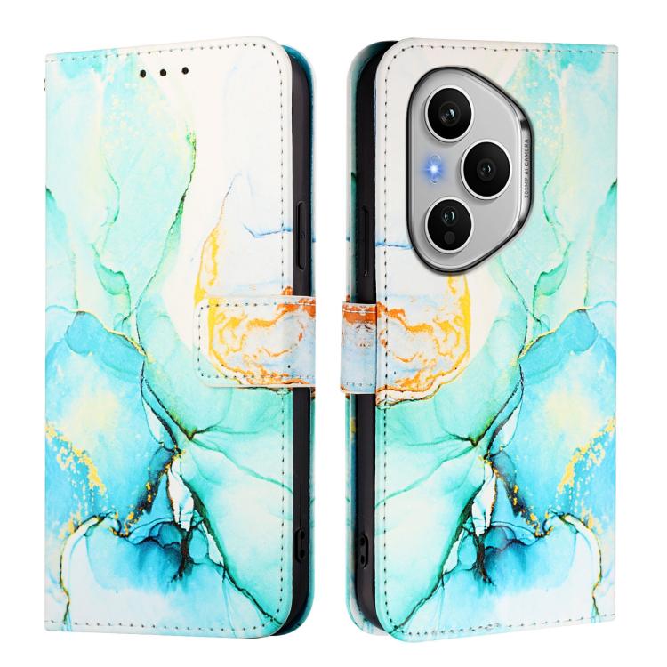 ART MARBLE Pénztárca tok Honor 400 Pro 5G GREEN telefonhoz termék 2. képe