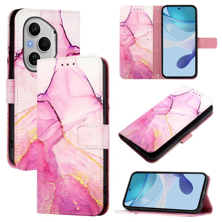 ART MARBLE Pénztárca tok Honor 400 Pro 5G PINK telefonhoz akciós termékkép 1