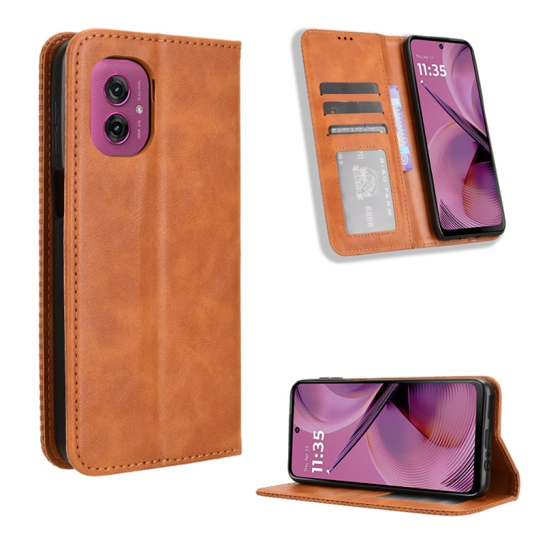 BUSINESS Tárcahuzat Motorola Moto-hoz G55 5G barna termék 2. képe