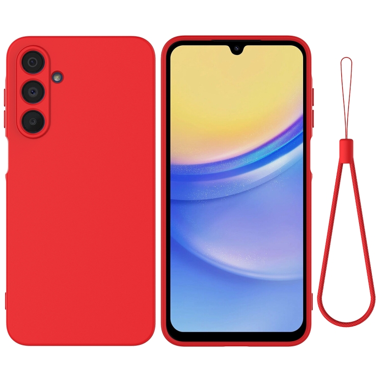 RUBBER Védőburkolat Samsung-hoz Galaxy A16 / A16 5G piros akciós termékkép 1