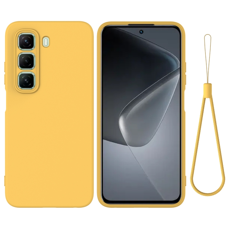 RUBBER Védőburkolat Infinix Hot 50 Pro+ sárga akciós termékkép 1
