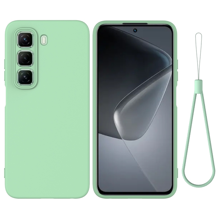 RUBBER Védőburkolat Infinix Hot 50 Pro+ zöld akciós termékkép 1